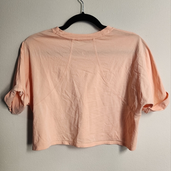 Lululemon LA Cropped Boxy Tee Solid Size 4 - Picture 2 of 4
